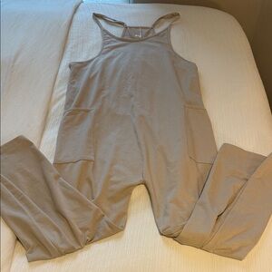 BRAND NEW Amazon Beige Sleeveless Jumpsuit- Size M